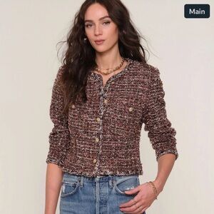 Heartloom Multicolor Tweed Blazer